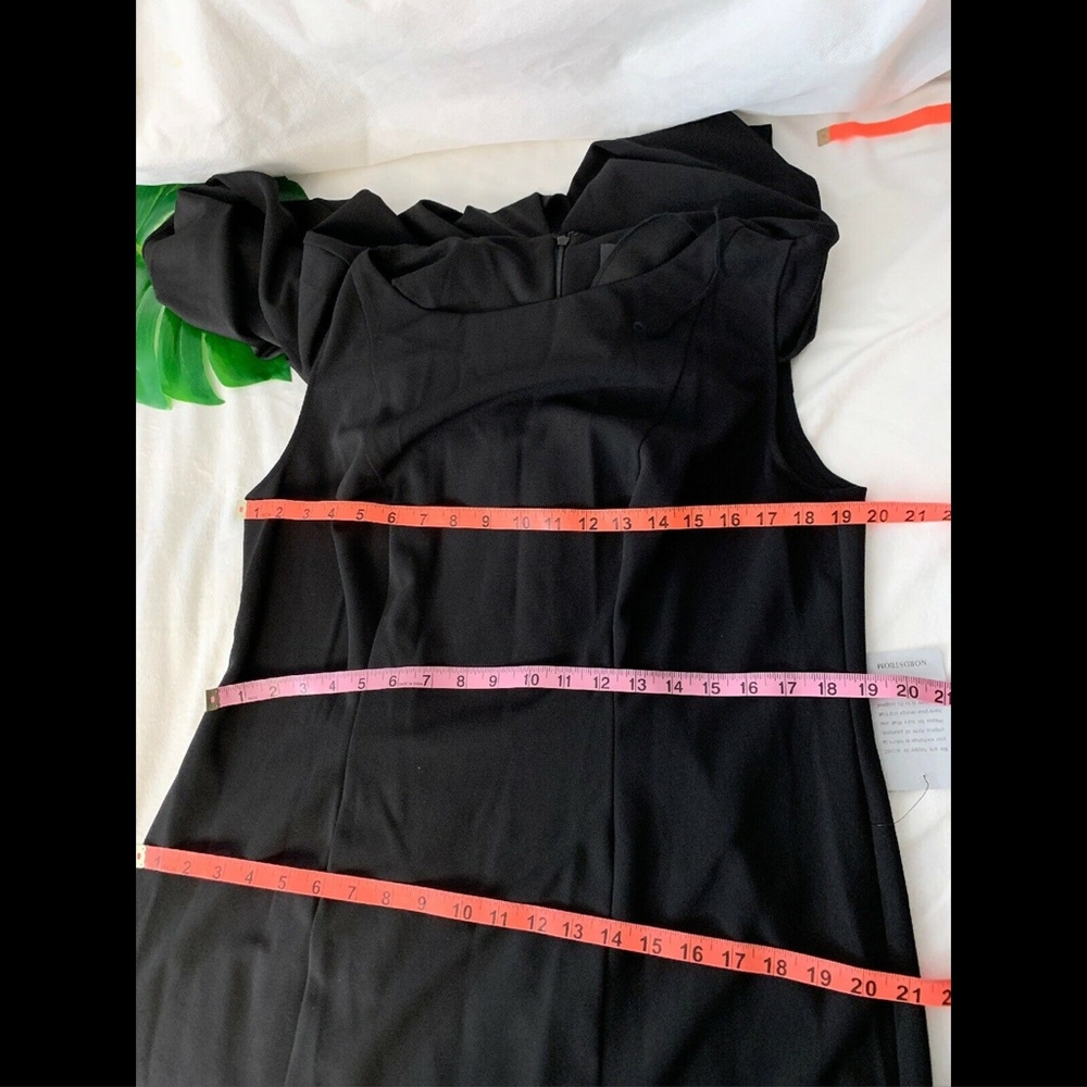 NEW Adrianna Papell Cape Sheath Dress in Black - Picture 8 of 8